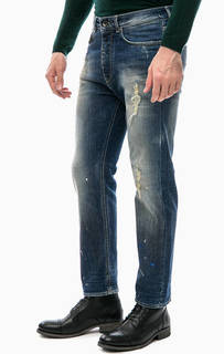 Рваные джинсы с застежкой на болты Gas