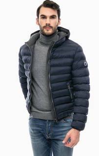 Короткая синяя куртка с капюшоном Gaudi