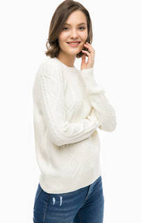 Трикотажный свитер молочного цвета Mavi