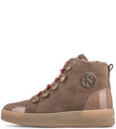 Утепленные кеды на танкетке Guess