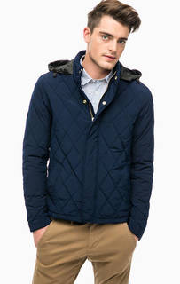 Синяя куртка со скрытым капюшоном Scotch&Soda