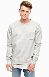 Серый свитшот с карманом Scotch&Soda