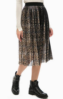 Плиссированная юбка с животным принтом Liu Jo