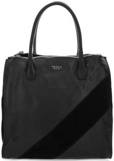 Кожаная сумка с замшевыми вставками Tosca BLU