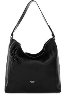 Черная сумка из мягкой кожи Tosca BLU