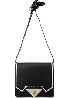 Маленькая черная сумка из натуральной кожи Tosca BLU