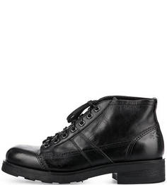 Черные кожаные ботинки O.X.S.