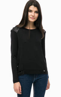 Футболка из вискозы с отделкой пайетками MET