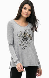 Футболка из вискозы с декоративной отделкой MET