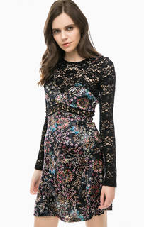 Короткое платье с цветочным принтом MET