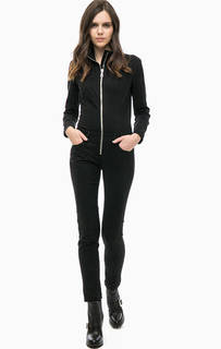 Черный комбинезон с воротником-стойкой MET