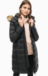 Длинный пуховик с меховой отделкой Marc Opolo