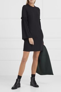 Платье с драпированными рукавами Mm6 Maison Margiela