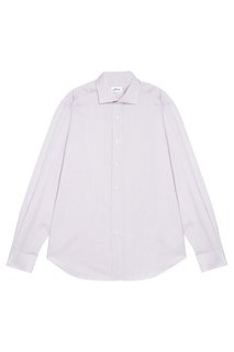 Хлопковая рубашка в клетку Brioni
