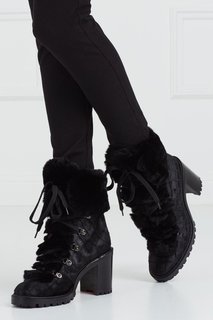 Ботильоны с мехом кролика Fanny 70 Christian Louboutin
