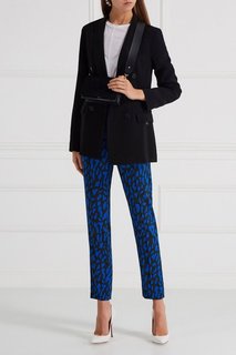 Брюки с контрастным принтом Diane von Furstenberg