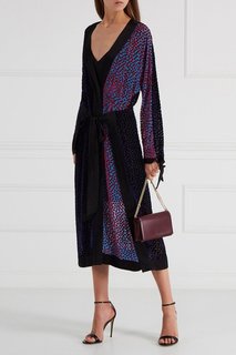 Кожаная сумка на широком ремне Diane von Furstenberg