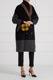 Шерстяное пальто color block Victoria Andreyanova