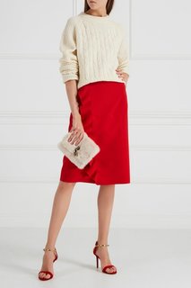 Асимметричная юбка с рюшами Msgm