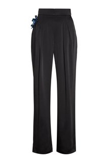 Широкие брюки с брошью Christopher Kane