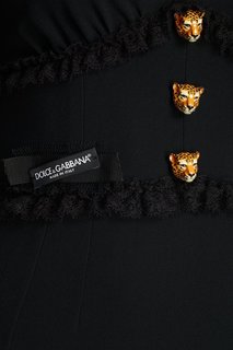 Платье с рюшами Dolce & Gabbana