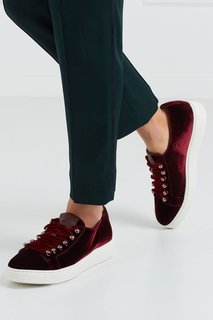 Бархатные кеды Santoni