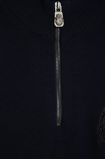 Синий свитер из мериносовой шерсти Billionaire