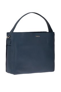 Синяя сумка-шопер Capriccio Furla