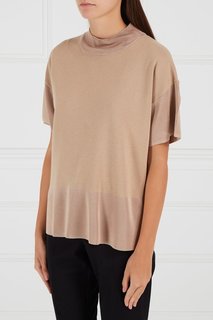 Бежевый джемпер из шелка и шерсти Rafiam MAX Mara