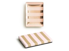 Декоративный поднос "Stripes" (pink/gold) Rosanna