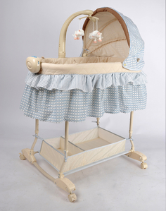 Колыбель-качалка BeeAngel голубая клетка