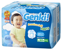 Трусики-подгузники Genki L (9-14 кг) 30 шт.