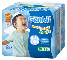 Трусики-подгузники Genki XL (12-17 кг) 26 шт.