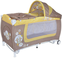 Манеж Lorelli «Danny 2 Rocker» Beige&amp;Yellow