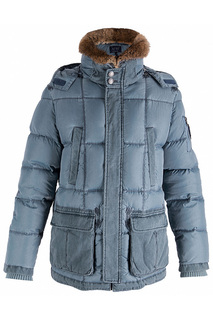 Пуховик с ветрозащитной планкой Armani Jeans