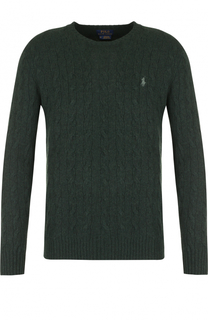 Джемпер фактурной вязки из смеси шерсти и кашемира Polo Ralph Lauren