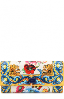 Кожаный кошелек с принтом Dolce &amp; Gabbana