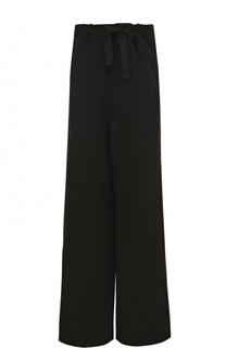 Шерстяные брюки свободного кроя с поясом на кулиске Ann Demeulemeester