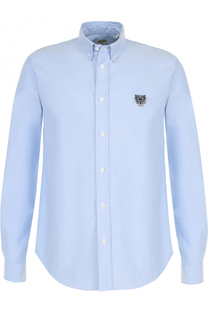 Хлопковая рубашка с воротником button down Kenzo