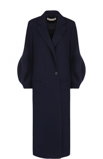 Удлиненное шерстяное пальто прямого кроя Victoria Beckham