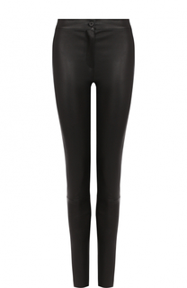 Однотонные кожаные брюки-скинни Ann Demeulemeester