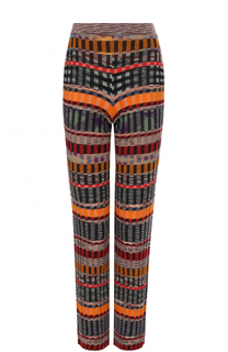 Шерстяные брюки прямого кроя с принтом Missoni