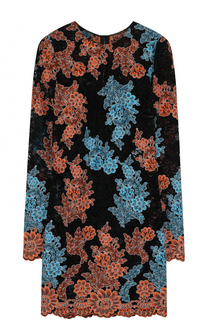 Кружевное мини-платье с длинным рукавом Dolce &amp; Gabbana