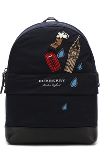 Текстильный рюкзак с аппликациями Burberry