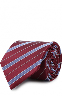 Шелковый галстук в полоску Eton