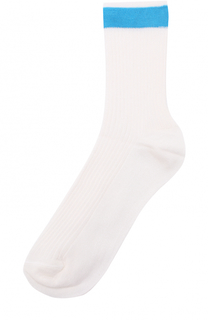 Шелковые носки с контрастной отделкой Valentino