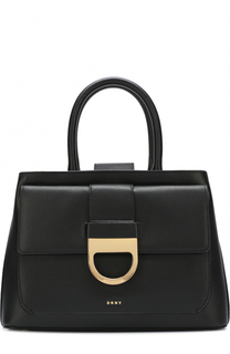 Сумка из кожи с клапаном DKNY