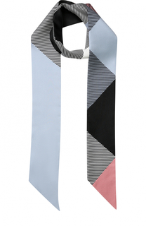 Шелковый шарф-бандо с геометрическим принтом Burberry