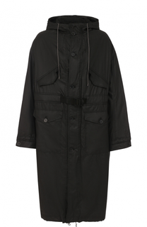 Плащ свободного кроя из смеси хлопка и вискозы Haider Ackermann