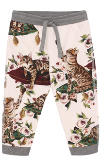 Хлопковые джоггеры с принтом Dolce &amp; Gabbana
